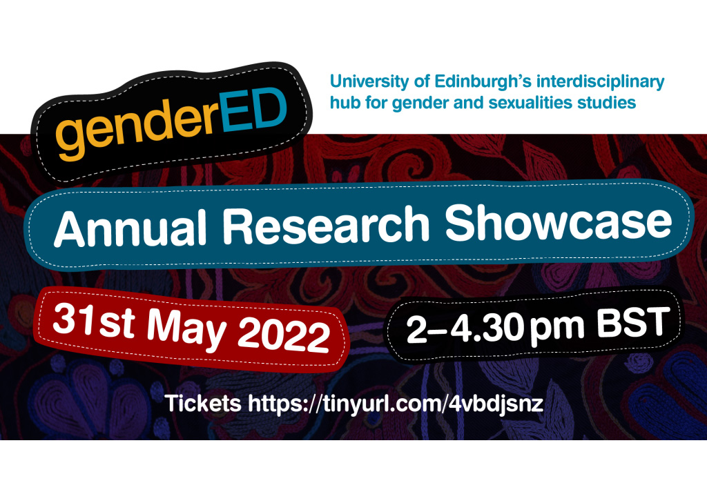genderED Annual Research Showcase 31st May 2022 2-4.30pm BST