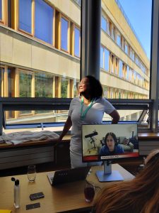 Jarita Holbrook with her presentation