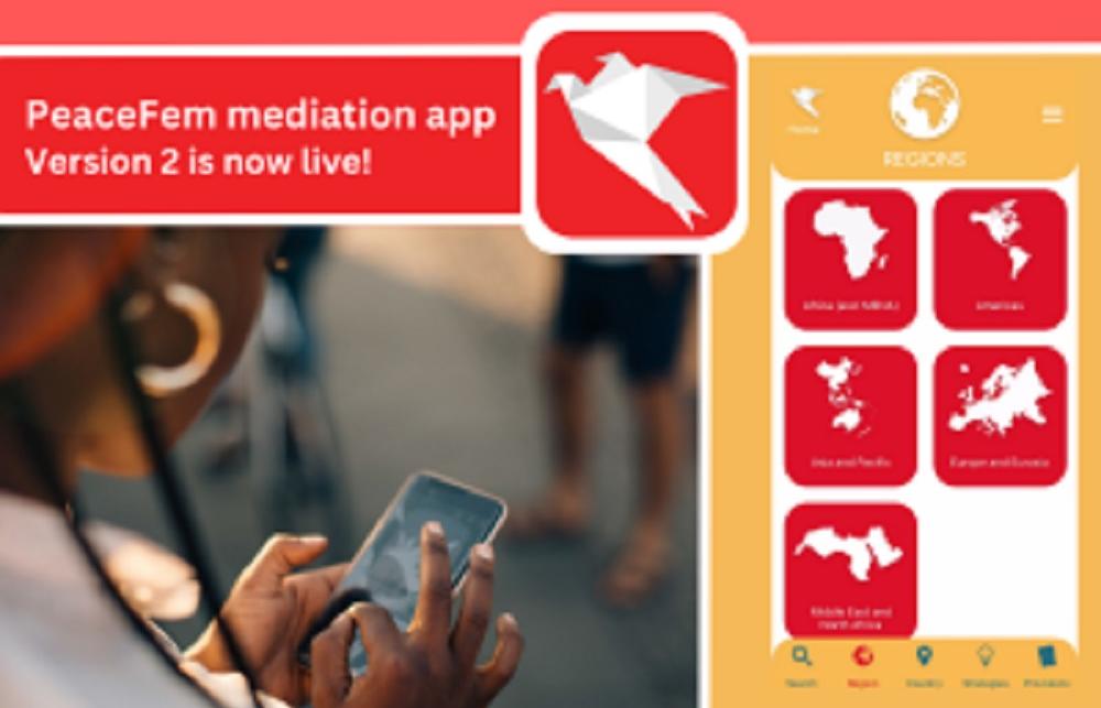 PeaceFem app home page