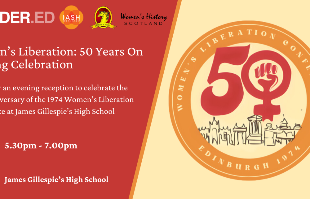 A poster for Women’s Liberation: 50 Years On – Evening Celebration