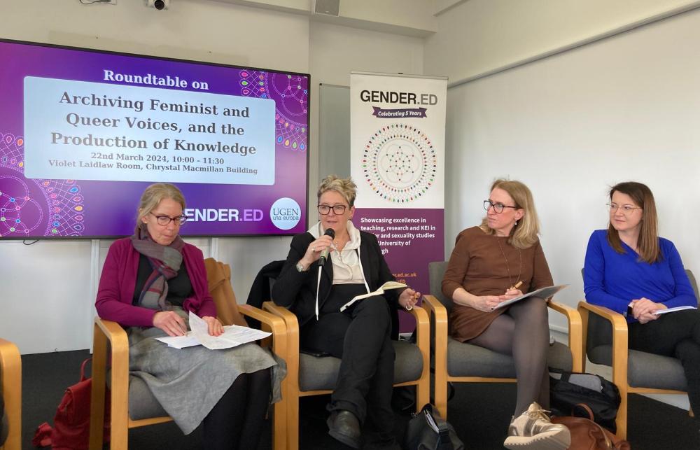 Panelists at the Archives roundtable